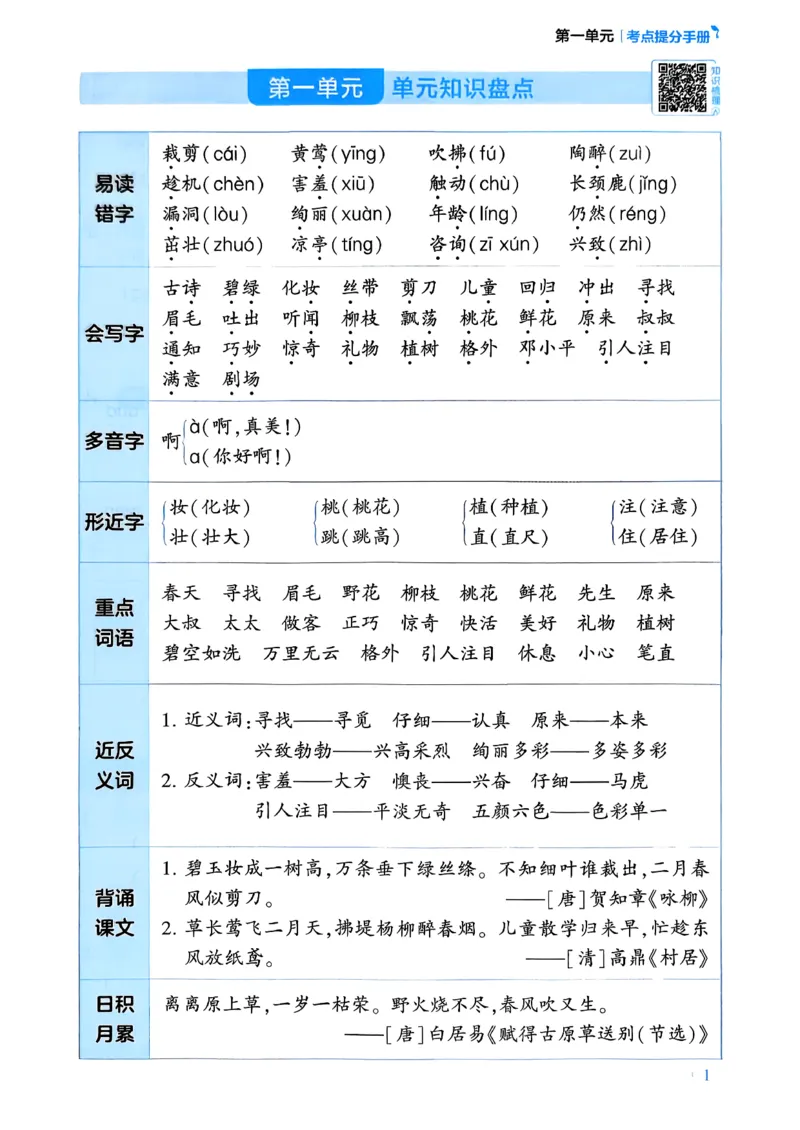 26春二年级下册四星学霸-语文人教-考点提分手册_2026春小学教辅大合集_9-26春《经纶学霸》系列_26春《四星学霸》系列_26春《四星学霸》语文1-6年级下册