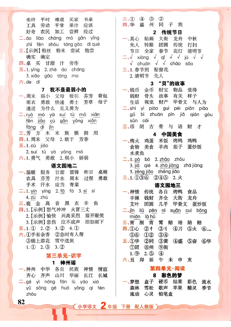 26春二下语文王朝霞活页默写_2026春小学教辅大合集_8-26春《王朝霞》系列_01.2026春WZX活页计算、活页默写语文、数学、英语人教1-6年下册_语文1-6
