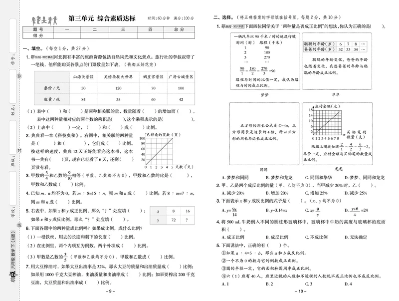 26春典中点六年级数学下（JJ版）测试卷0_2026春小学教辅大合集_6-26春《典中点》系列_26春《典中点》数学冀教版下册_《典中点》冀教版小学数学六年级下册（26春）
