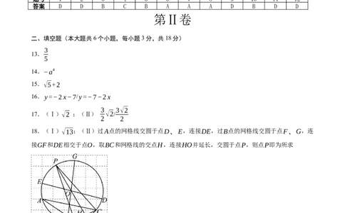 数学（天津卷）（参考答案及评分标准）_中考复习资料_语数英物化_2数学中考复习_赠送：2025中考模拟题_2025年数学押题预测_数学（天津卷）-2025年中考押题预测卷
