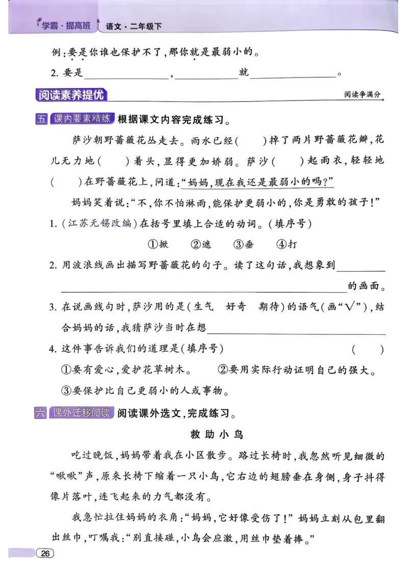 26春二年级下册四星学霸-语文人教-四星学霸提高班_2026春小学教辅大合集_9-26春《经纶学霸》系列_26春《四星学霸》系列_26春《四星学霸》语文1-6年级下册