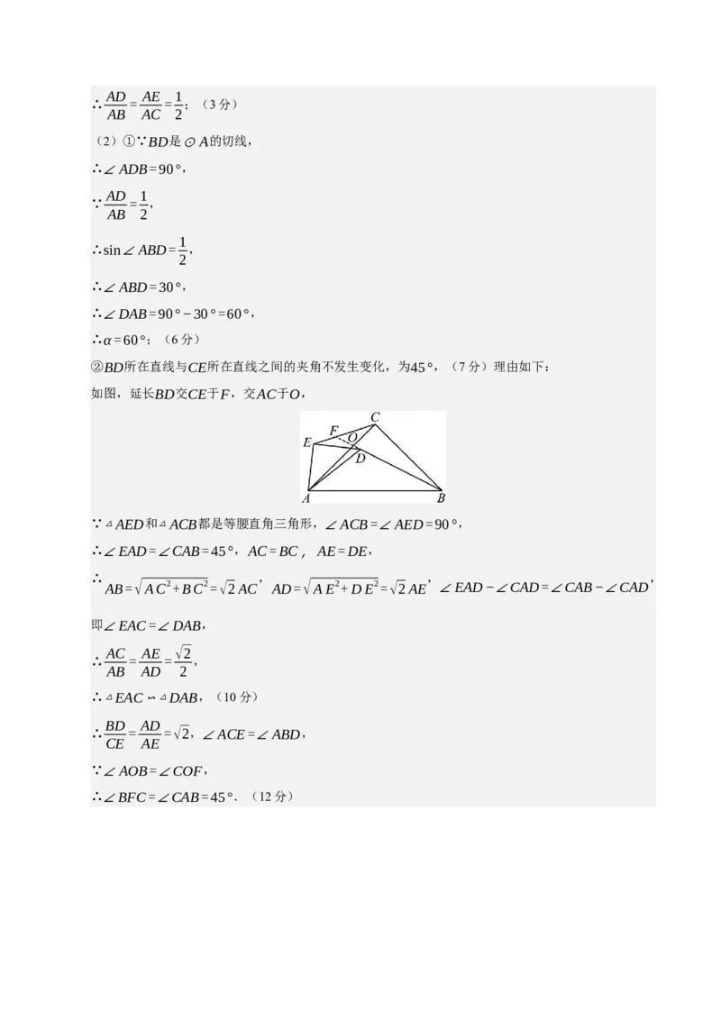 数学（广西卷）（参考答案及评分标准）_中考复习资料_语数英物化_2数学中考复习_赠送：2025中考模拟题_2025年数学二模_数学（广西卷，2025年新题型）-2025年中考第二次全真模拟题
