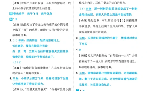 26春典中点三年级语文下（R版）Y专版答案_2026春小学教辅大合集_6-26春《典中点》系列_26春《典中点》语文人教版（完整版）_26春三年级下册语文《典中点》