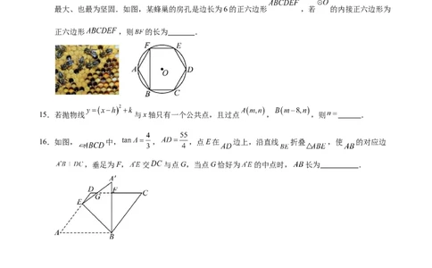 数学（江苏苏州卷）（考试版）A4_中考复习资料_语数英物化_2数学中考复习_赠送：2025中考模拟题_2025年数学押题预测_数学（江苏苏州卷）-2025年中考押题预测卷