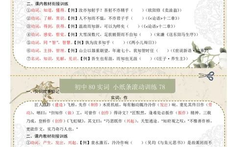 初中实词第10组：命、空、异、阴、知、作、晓、朝（答案版）_中考复习资料_语数英物化_1语文中考复习_2026年中考复习（更新中）_2026年中考语文一轮复习讲练测（全国通用）