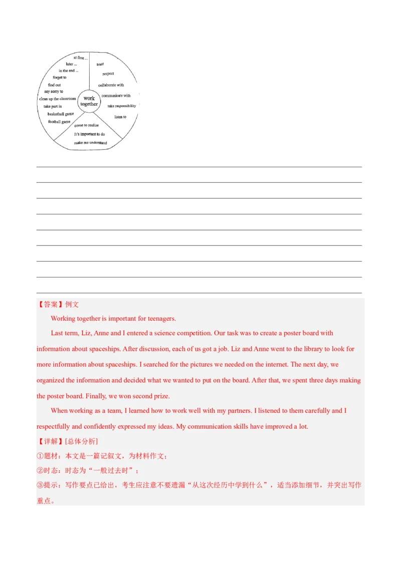 专题45书面表达考点4叙事描写类（全国通用）（解析版）_中考复习资料_语数英物化_3英语中考复习_2026年中考复习（更新中）