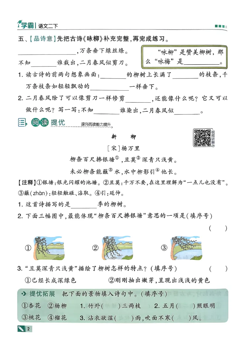 26春二下五星学霸语文_2026春小学教辅大合集_9-26春《经纶学霸》系列_26春《五星学霸》语数英系列_26春《五星学霸》语文1-6年级下册_26春《五星学霸》语文2下