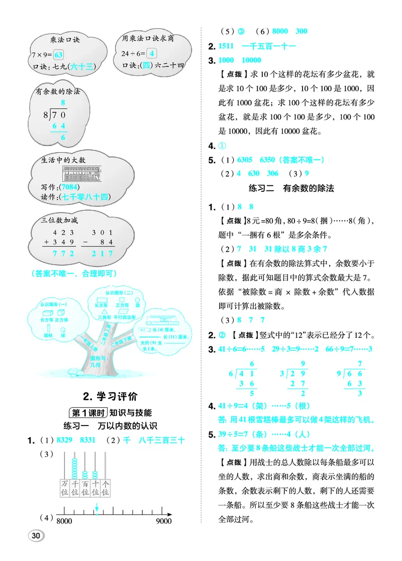 26春典中点二年级数学下（JJ版）答案_2026春小学教辅大合集_6-26春《典中点》系列_26春《典中点》数学冀教版下册_《典中点》冀教版小学数学二年级下册（26春）