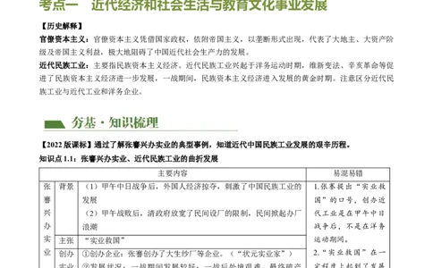 （讲义）专题17中国近现代经济、社会生活与教育科技文化（解析版）_中考历史资料合集_中考历史一轮复习讲义_配套讲义（原卷版+解析版）_教师版（含答案解析）