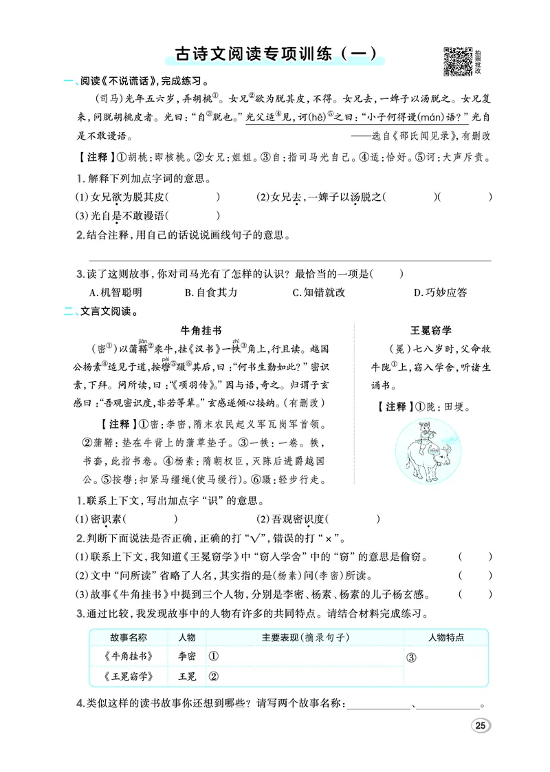 26春典中点六年级语文下（R版）Y专版_2026春小学教辅大合集_6-26春《典中点》系列_26春《典中点》语文人教版（完整版）_26春六年级下册语文《典中点》