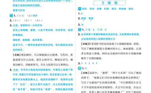 26春典中点四年级语文下（R版）Y专版答案_2026春小学教辅大合集_6-26春《典中点》系列_26春《典中点》语文人教版（完整版）_26春四年级下册语文《典中点》