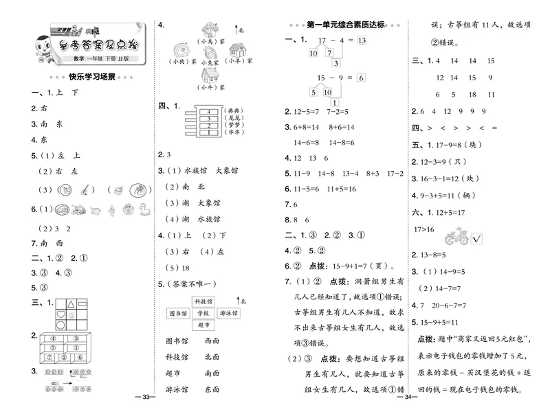 26春典中点一年级数学下（JJ版）测试卷0_2026春小学教辅大合集_6-26春《典中点》系列_26春《典中点》数学冀教版下册_《典中点》冀教版小学数学一年级下册（26春）