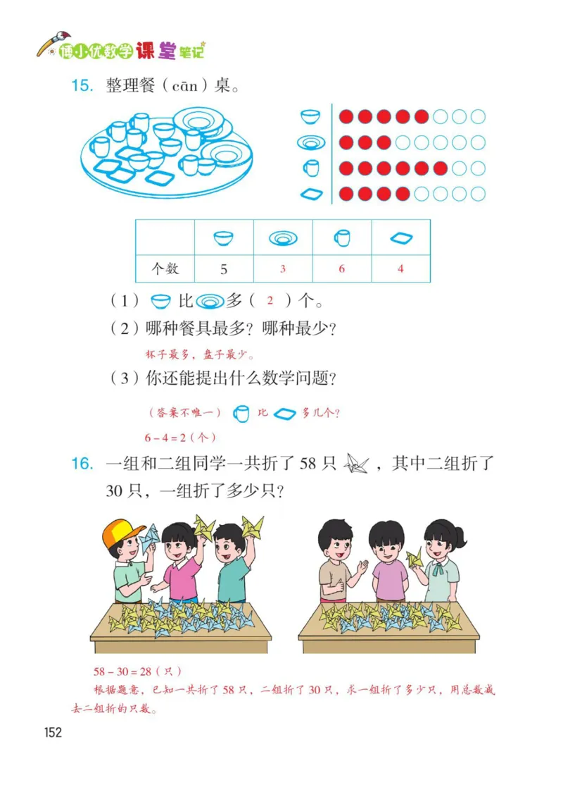 博小优课堂笔记一年级下册数学_小学《课堂笔记》数学语文英语1-6年级下册_小学数学《课堂笔记》1-6年级下册（26春）
