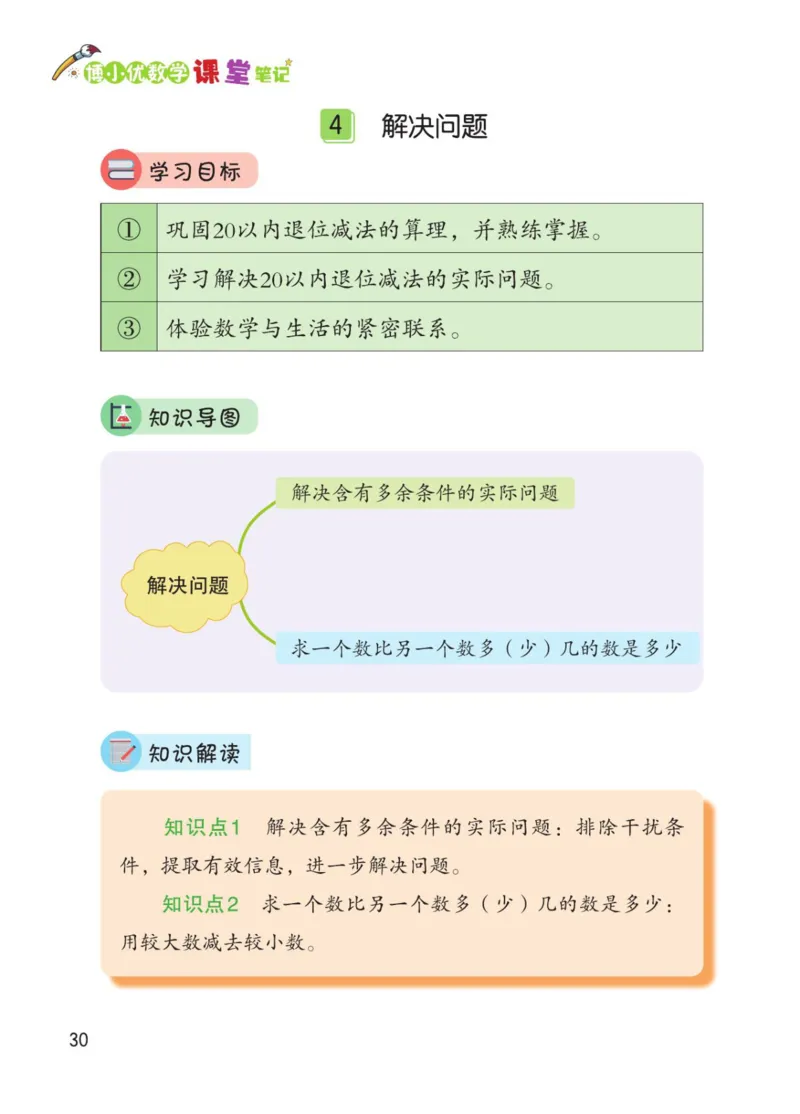 博小优课堂笔记一年级下册数学_小学《课堂笔记》数学语文英语1-6年级下册_小学数学《课堂笔记》1-6年级下册（26春）
