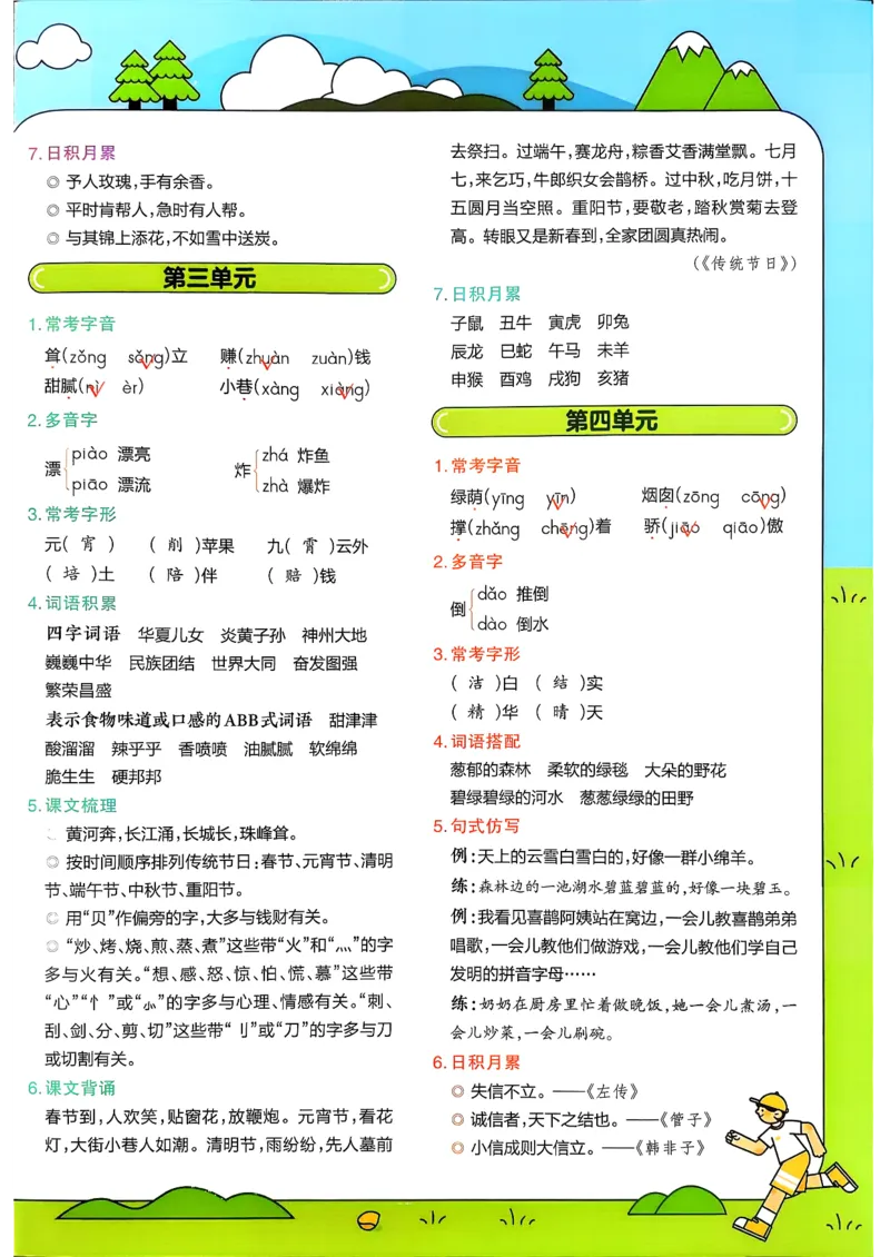 二下期末知识挂图_2026春小学教辅大合集_5-26春《天星教育》系列_26春完整版《教材帮》语文1-6下_26春二下人教版语文《教材帮》