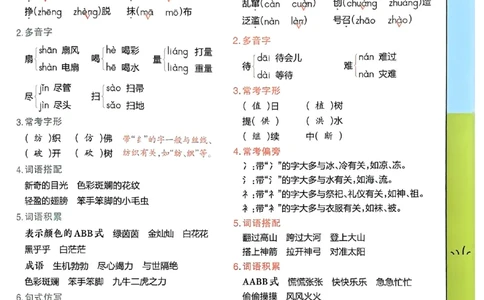 二下期末知识挂图_2026春小学教辅大合集_5-26春《天星教育》系列_26春完整版《教材帮》语文1-6下_26春二下人教版语文《教材帮》