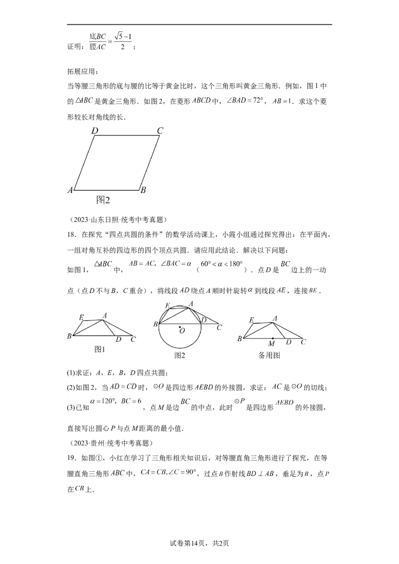 模块四题型全通关专题3解答型题型第5讲探究题2024年中考数学二轮专题复习训练（含解析）_中考复习资料_语数英物化_2数学中考复习_2024年中考复习资料_二轮复习