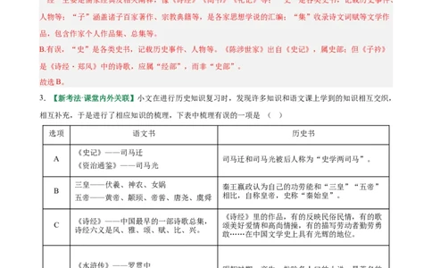 第06讲文学文化常识（专项训练）（解析版）_中考复习资料_语数英物化_1语文中考复习_2026年中考复习（更新中）_2026年中考语文一轮复习讲练测（全国通用）