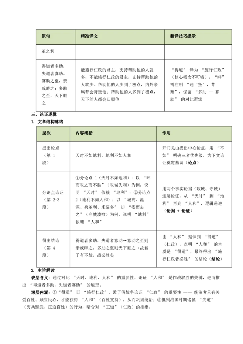 第05讲圣贤之道&middot;人格修养（《孟子》三章《鱼我所欲也》）（复习讲义）（原卷版）_中考复习资料_语数英物化_1语文中考复习_2026年中考复习（更新中）