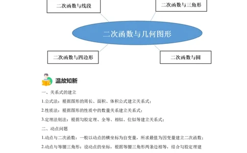 模块二知识全整合专题3函数及其图像第8讲二次函数与几何图形（含解析）2024年中考数学二轮专题复习训练_中考复习资料_语数英物化_2数学中考复习_2024年中考复习资料_二轮复习