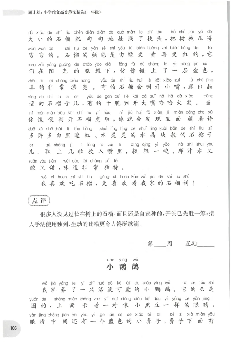 周计划-小学作文高分范文精选(1年级)_2026春小学教辅大合集_10-26春《周计划》小学语数英系列_周计划-小学作文高分范文精选(1-6年级)