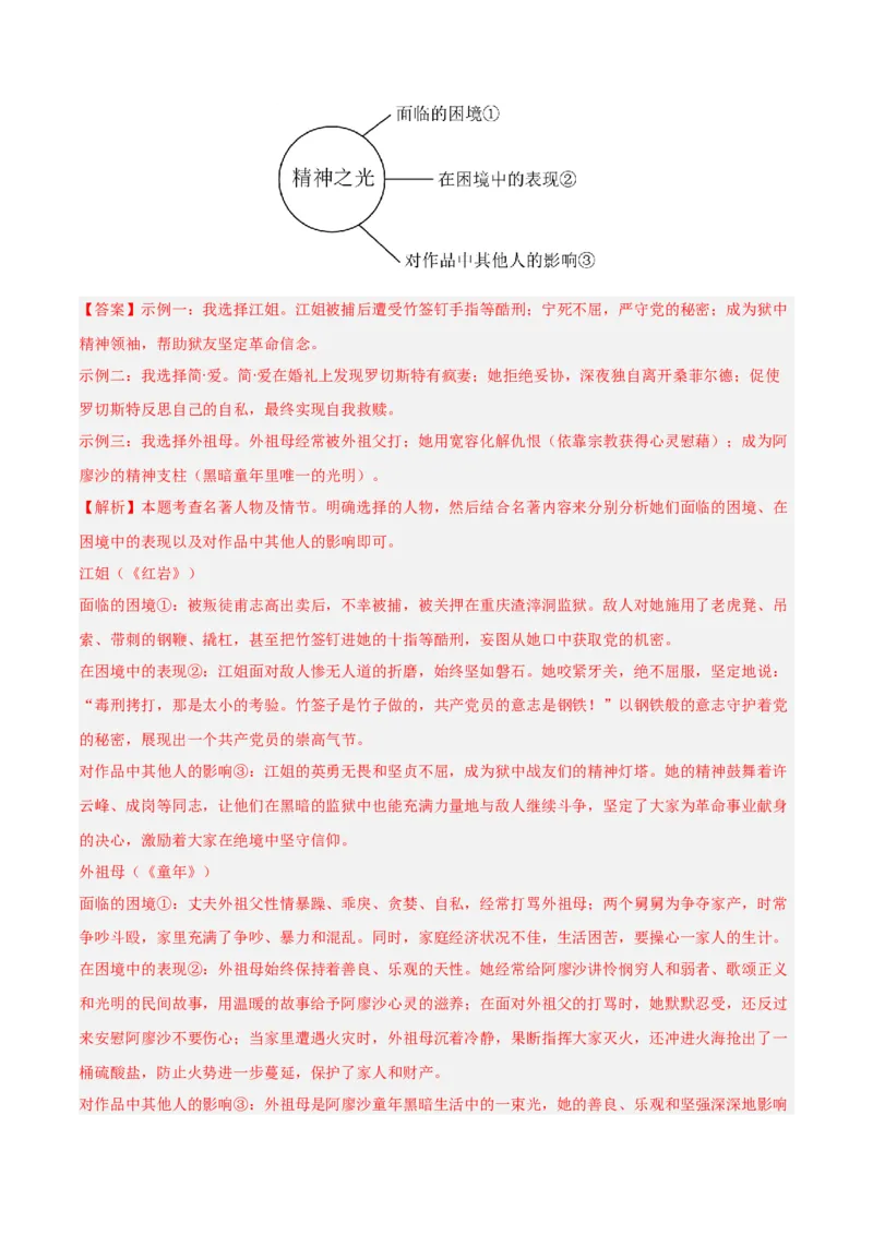 第01讲《红岩》整本书阅读(练习）（解析版）_中考复习资料_语数英物化_1语文中考复习_2026年中考复习（更新中）_2026年中考语文一轮复习名著阅读