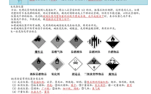知识清单九年级化学（上册）同步必备单元知识清单（人教版）_中考复习资料_语数英物化_5化学中考复习_2024年中考复习资料_一轮复习资料
