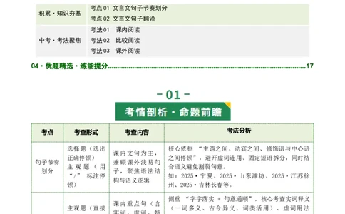 第02讲断句翻译・文白互译（复习讲义）（全国通用）（原卷版）_中考复习资料_语数英物化_1语文中考复习_2026年中考复习（更新中）_2026年中考语文一轮复习讲练测（全国通用）