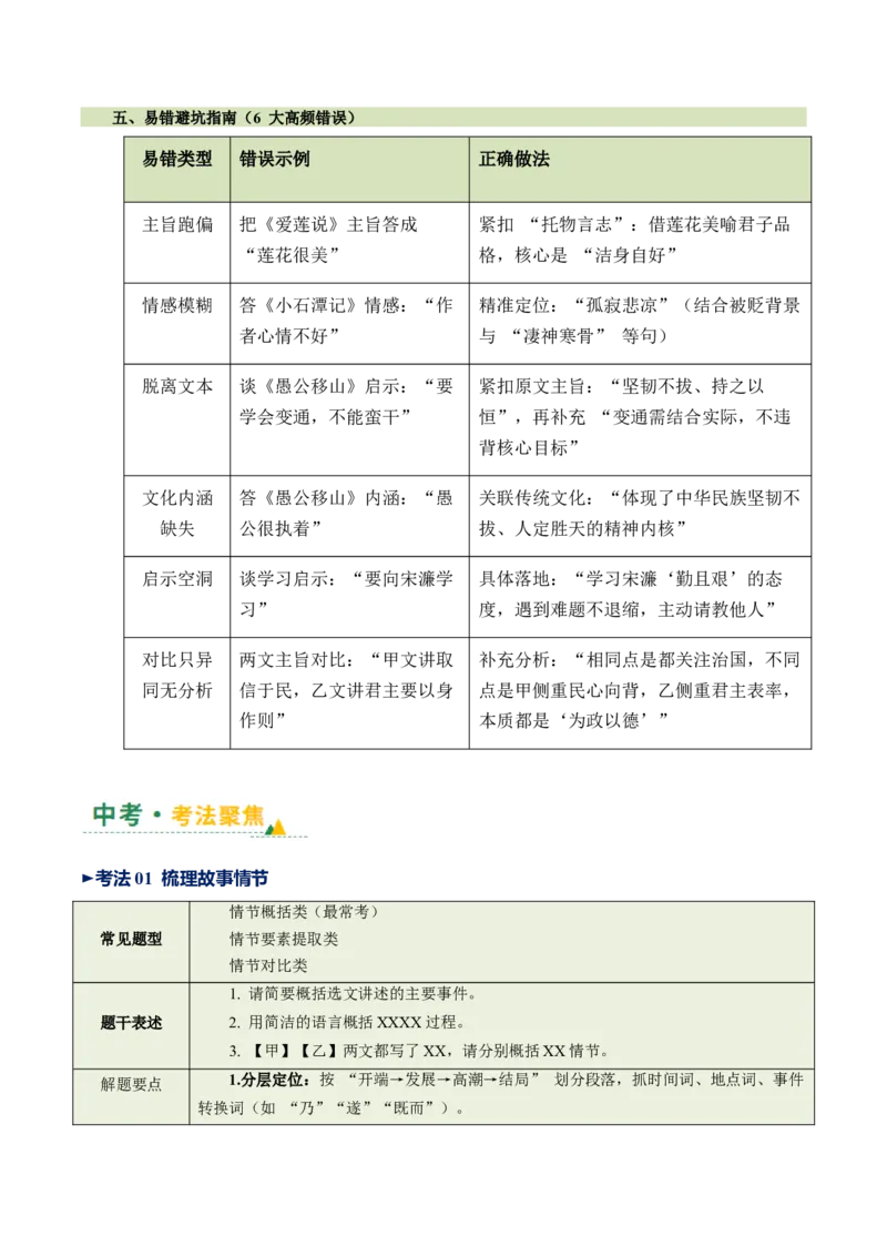 第03讲内容理解・主旨提炼（复习讲义）（全国通用）（解析版）_中考复习资料_语数英物化_1语文中考复习_2026年中考复习（更新中）_2026年中考语文一轮复习讲练测（全国通用）