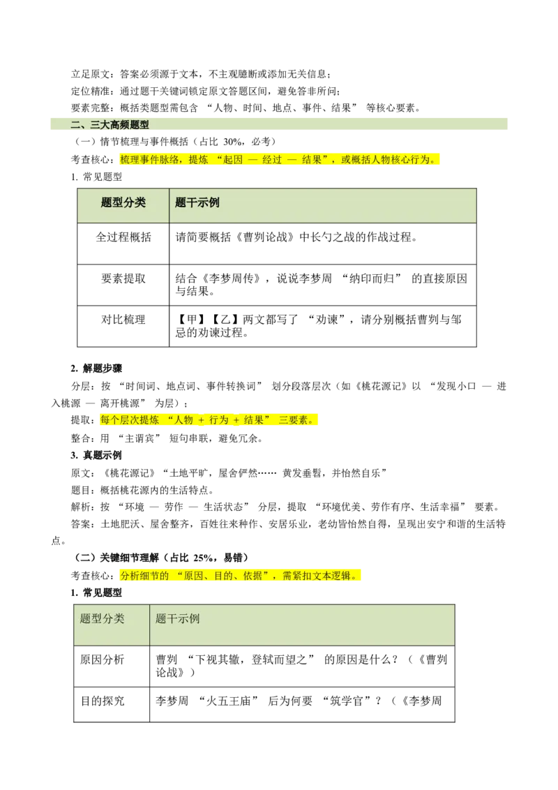 第03讲内容理解・主旨提炼（复习讲义）（全国通用）（解析版）_中考复习资料_语数英物化_1语文中考复习_2026年中考复习（更新中）_2026年中考语文一轮复习讲练测（全国通用）