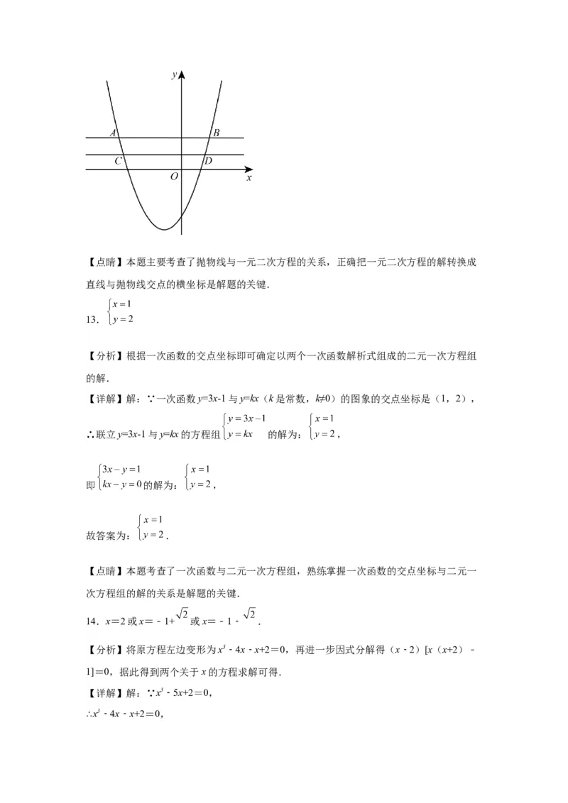 模块三思想全把握专题7化归思想2024年中考数学二轮专题复习训练（含解析）_中考复习资料_语数英物化_2数学中考复习_2024年中考复习资料_二轮复习
