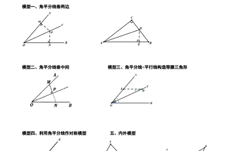 模型42单、多角平分线模型（原卷版）_中考复习资料_语数英物化_2数学中考复习_2023年中考复习资料_专项复习_备战2023年中考数学解题大招复习讲义（全国通用）