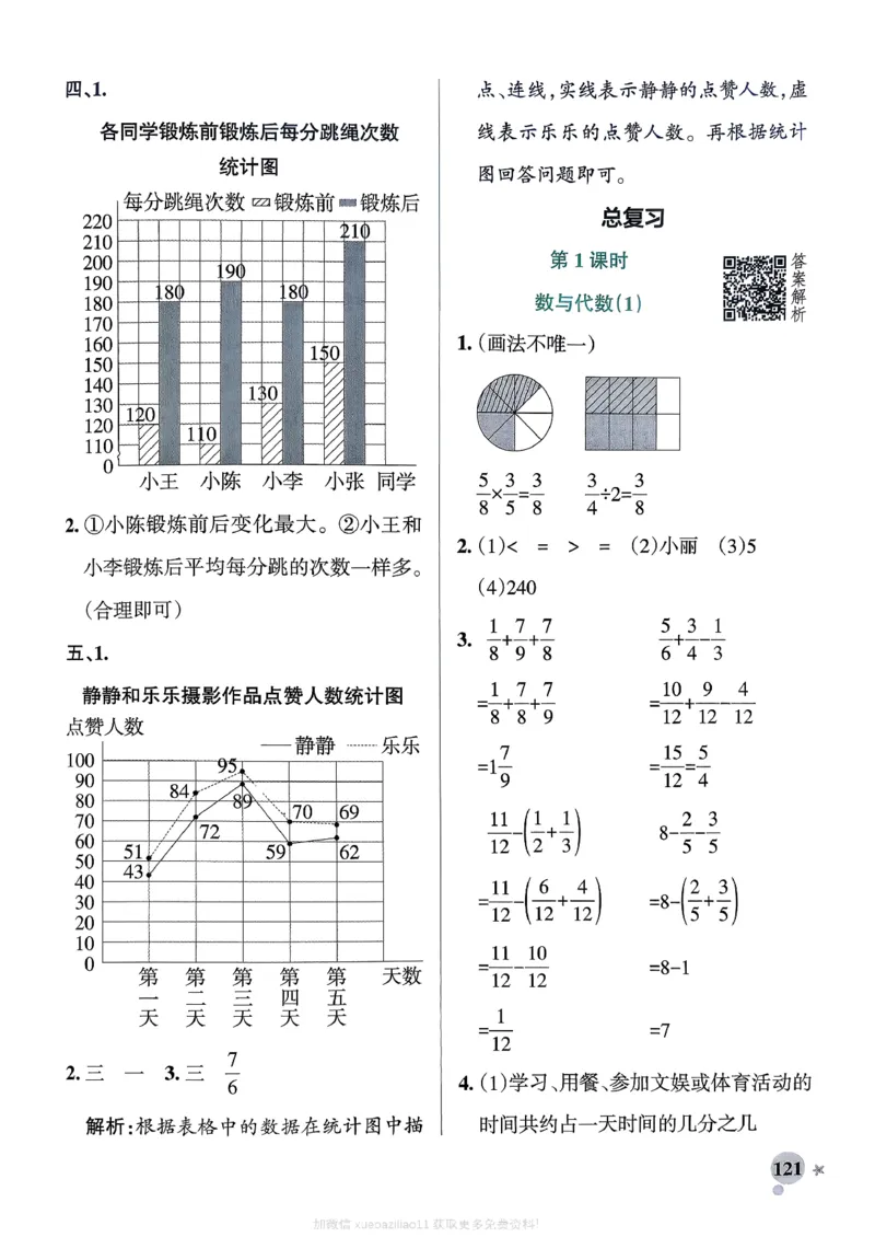 参考答案_2026春小学教辅大合集_18-26春《pass绿卡图书》小学学霸系列_《小学学霸作业本》_数学《小学学霸作业本》北师26春_2026春《小学学霸作业本》数学北师版5下