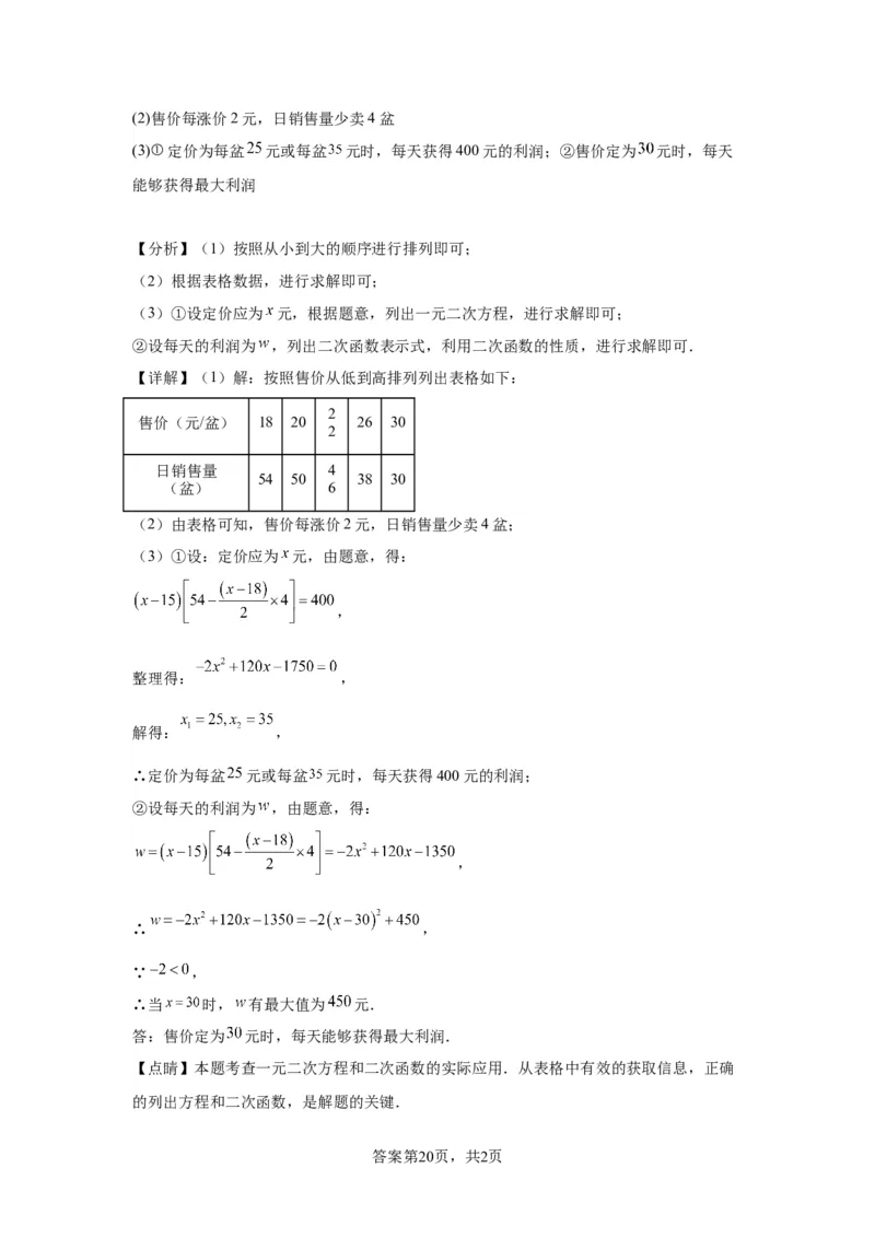 模块三思想全把握专题2函数思想2024年中考数学二轮专题复习训练（含解析）_中考复习资料_语数英物化_2数学中考复习_2024年中考复习资料_二轮复习