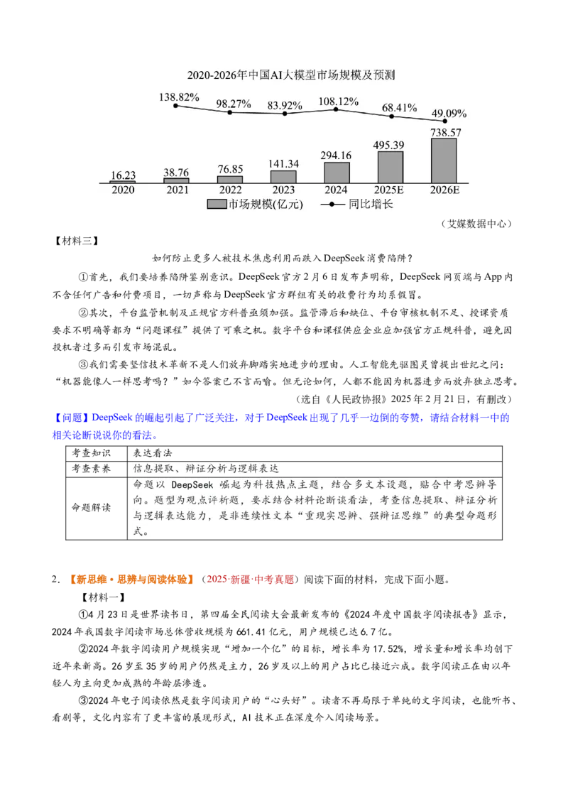 第03讲建议、启示与看法（复习讲义）（原卷版）_中考复习资料_语数英物化_1语文中考复习_2026年中考复习（更新中）_2026年中考语文一轮复习讲练测（全国通用）
