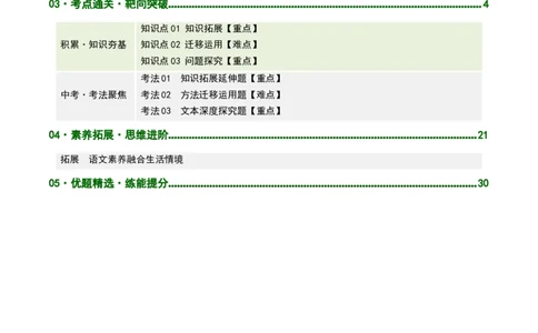第04讲拓展、运用与探究（复习讲义）（解析版）_中考复习资料_语数英物化_1语文中考复习_2026年中考复习（更新中）_2026年中考语文一轮复习讲练测（全国通用）