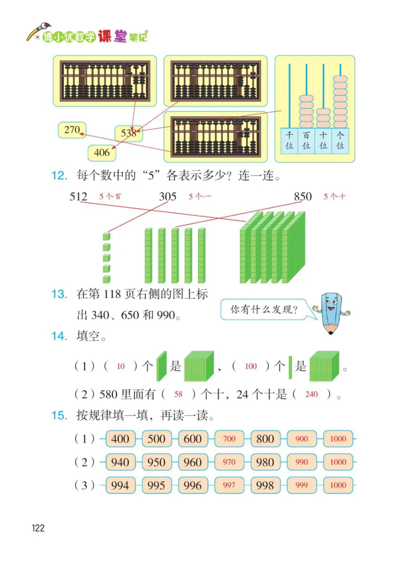 博小优课堂笔记二年级下册数学_2026春小学教辅大合集_3-26春《课堂笔记》系列_26春数学《课堂笔记》