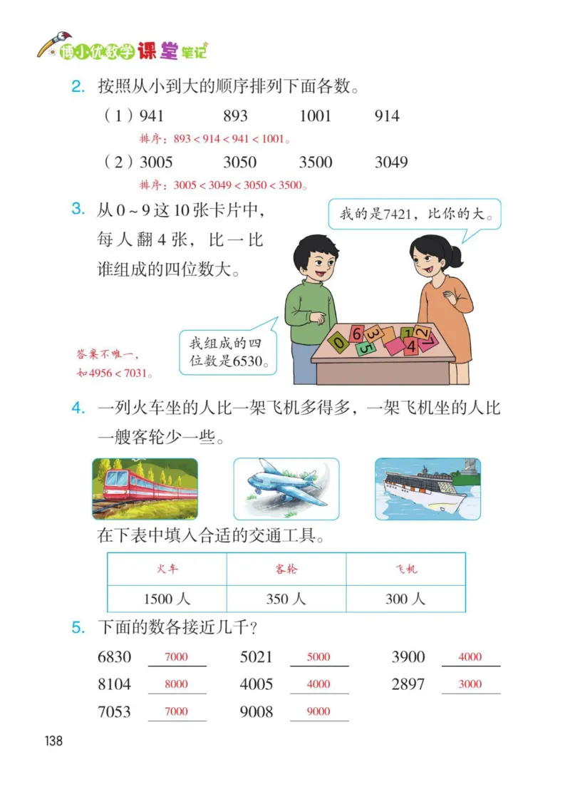 博小优课堂笔记二年级下册数学_2026春小学教辅大合集_3-26春《课堂笔记》系列_26春数学《课堂笔记》