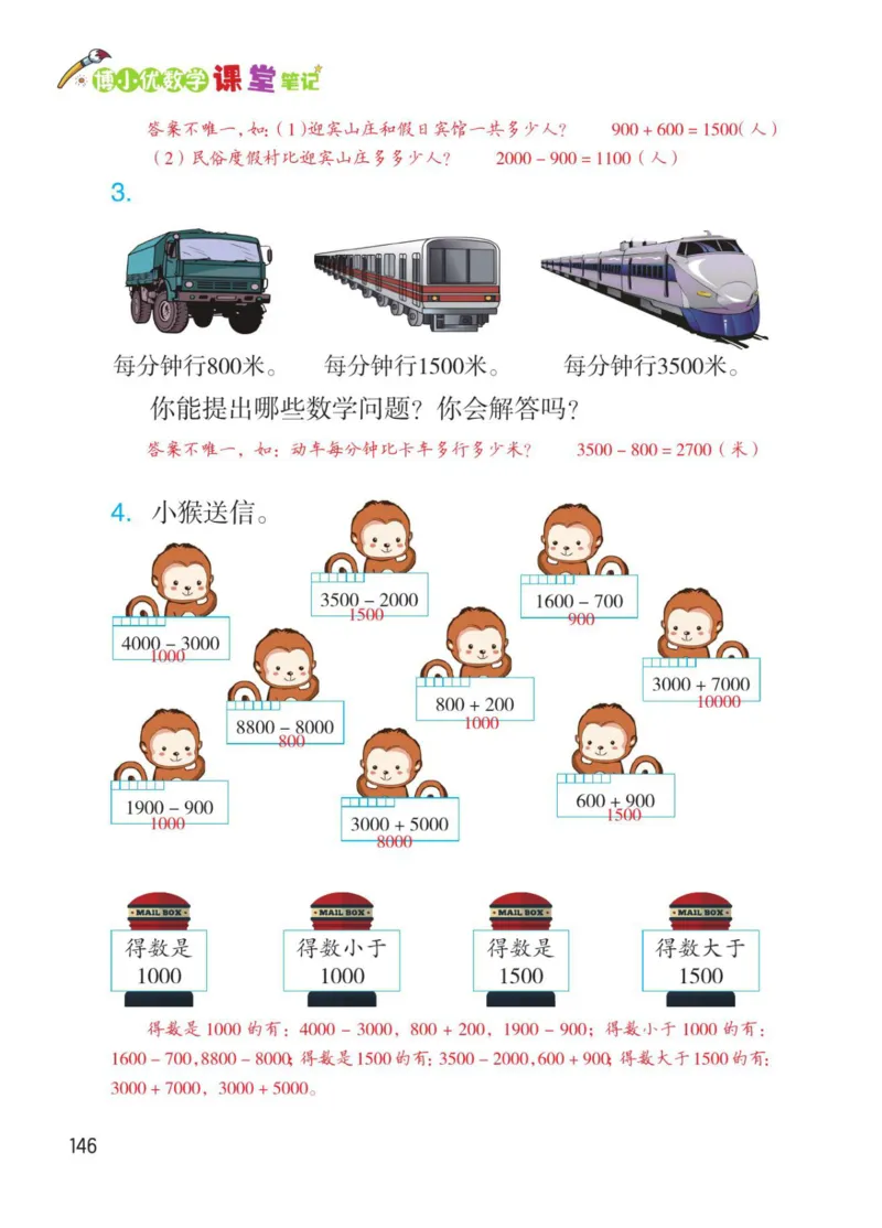 博小优课堂笔记二年级下册数学_2026春小学教辅大合集_3-26春《课堂笔记》系列_26春数学《课堂笔记》