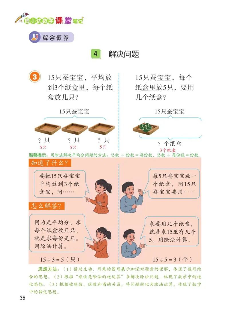 博小优课堂笔记二年级下册数学_2026春小学教辅大合集_3-26春《课堂笔记》系列_26春数学《课堂笔记》