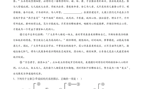 第01讲论点提炼与理解辨析（专项训练）（原卷版）_中考复习资料_语数英物化_1语文中考复习_2026年中考复习（更新中）_2026年中考语文一轮复习讲练测（全国通用）