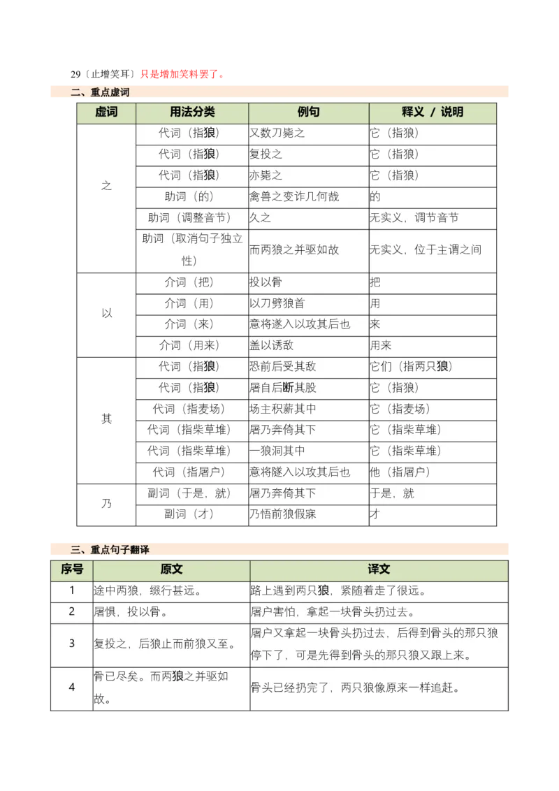 第02讲寓言理趣&middot;小说笔法（《狼》《穿井得一人》《杞人忧天》）（复习讲义）（解析版）_中考复习资料_语数英物化_1语文中考复习_2026年中考复习（更新中）