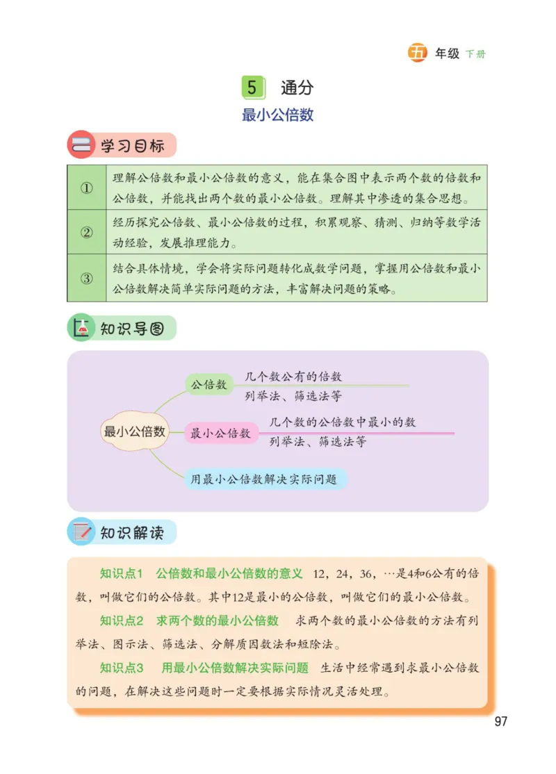 博小优课堂笔记五年级下册数学_2026春小学教辅大合集_3-26春《课堂笔记》系列_26春数学《课堂笔记》