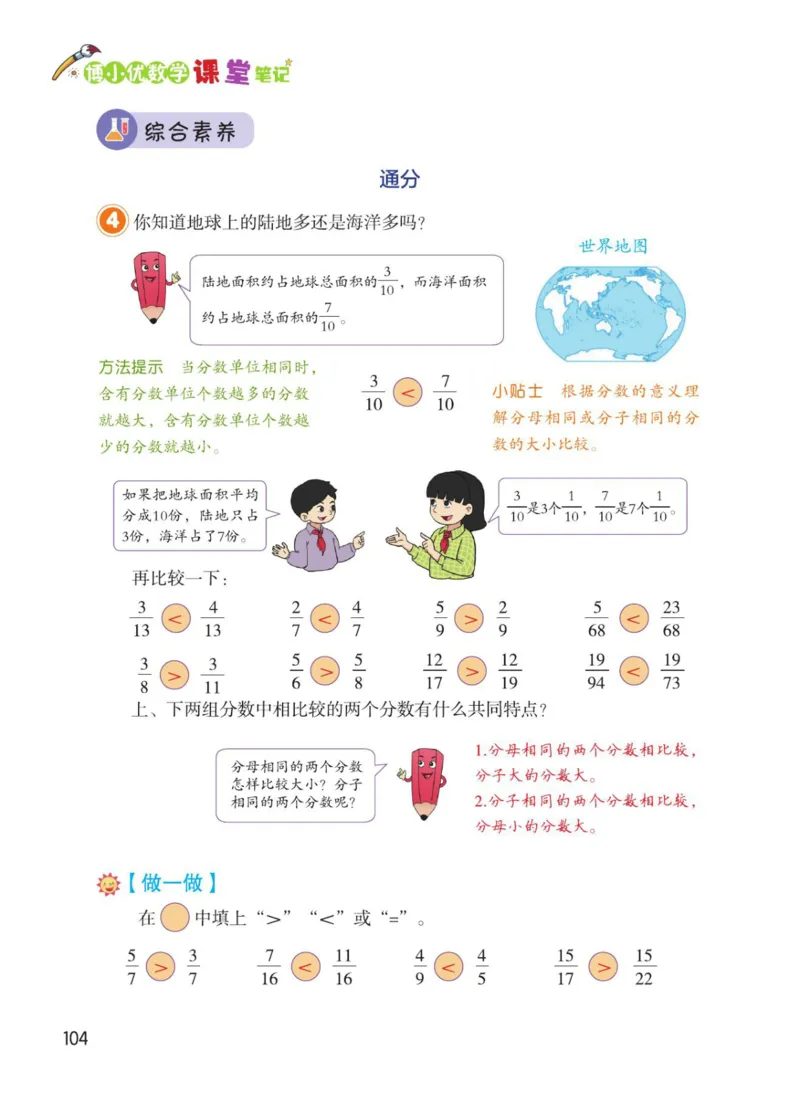 博小优课堂笔记五年级下册数学_2026春小学教辅大合集_3-26春《课堂笔记》系列_26春数学《课堂笔记》