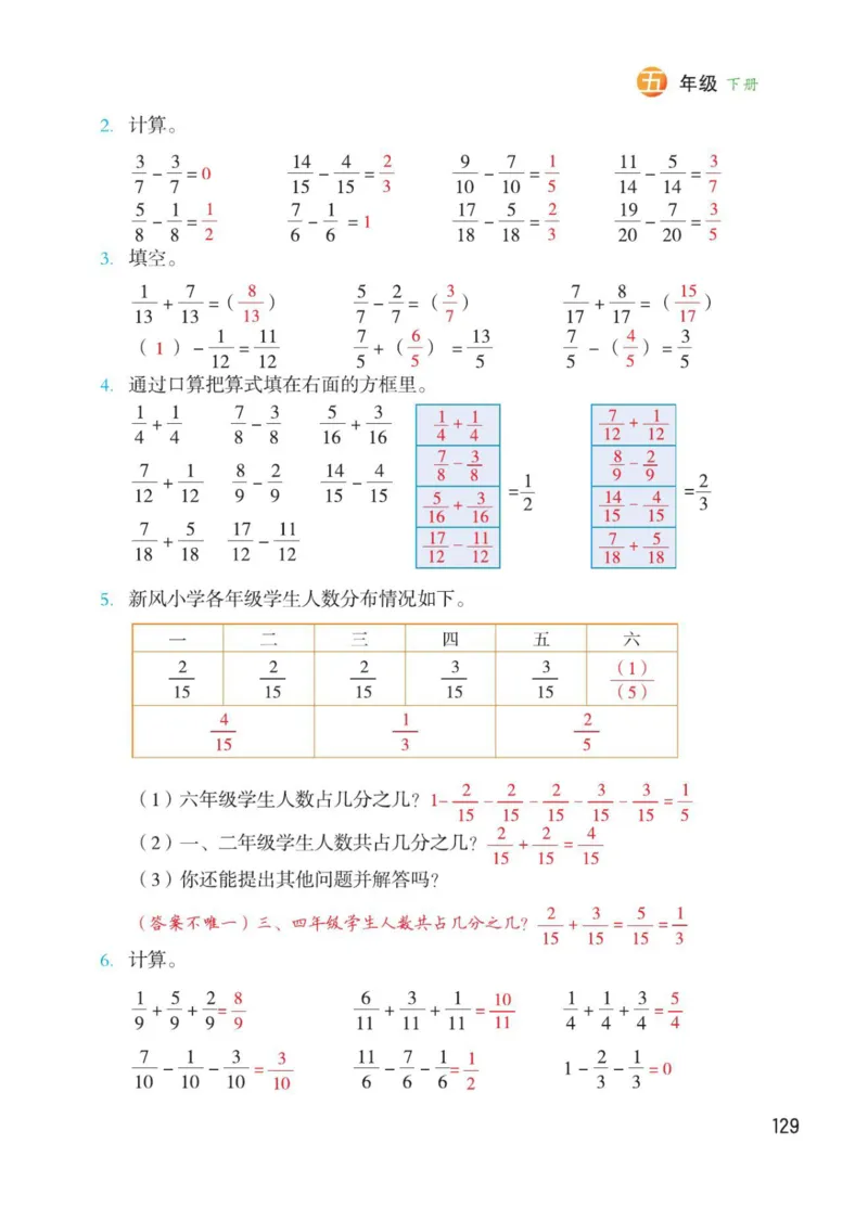 博小优课堂笔记五年级下册数学_2026春小学教辅大合集_3-26春《课堂笔记》系列_26春数学《课堂笔记》