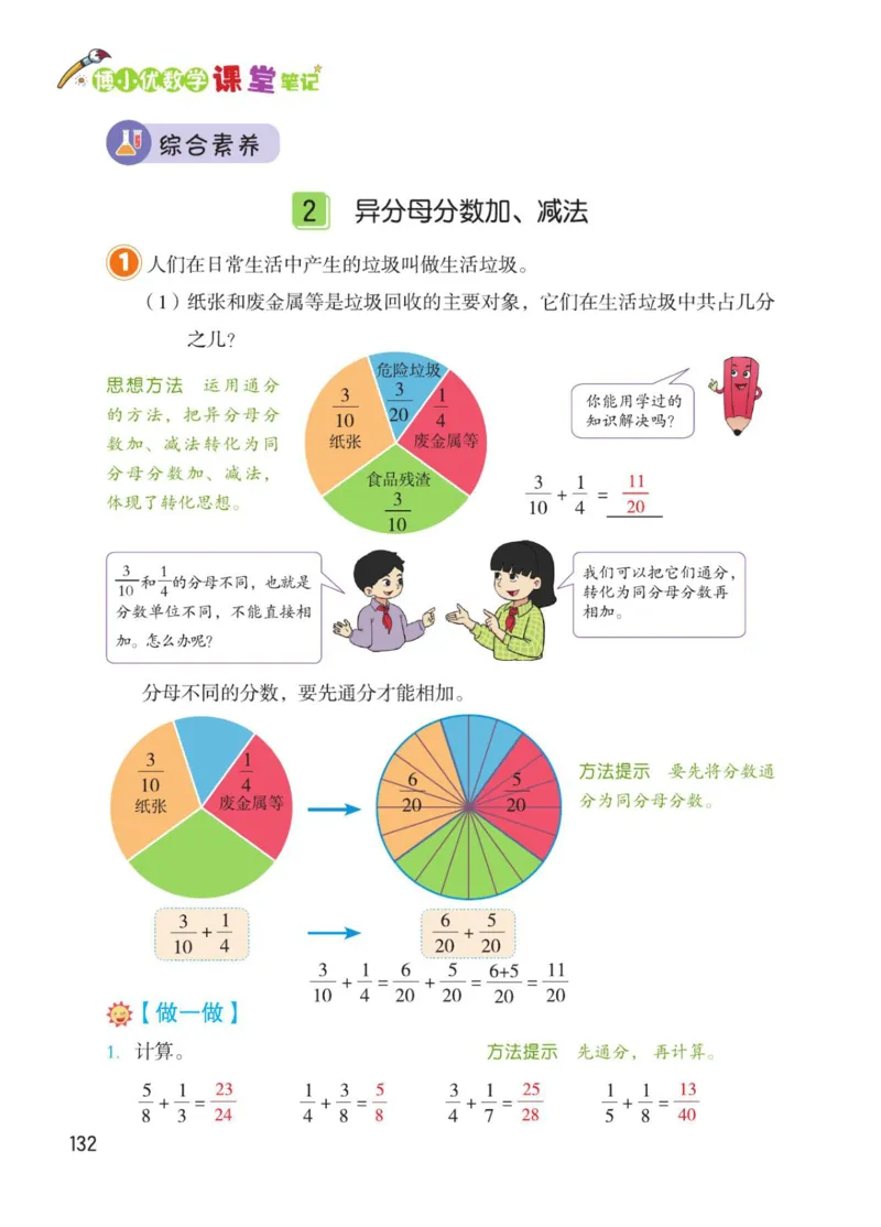 博小优课堂笔记五年级下册数学_2026春小学教辅大合集_3-26春《课堂笔记》系列_26春数学《课堂笔记》