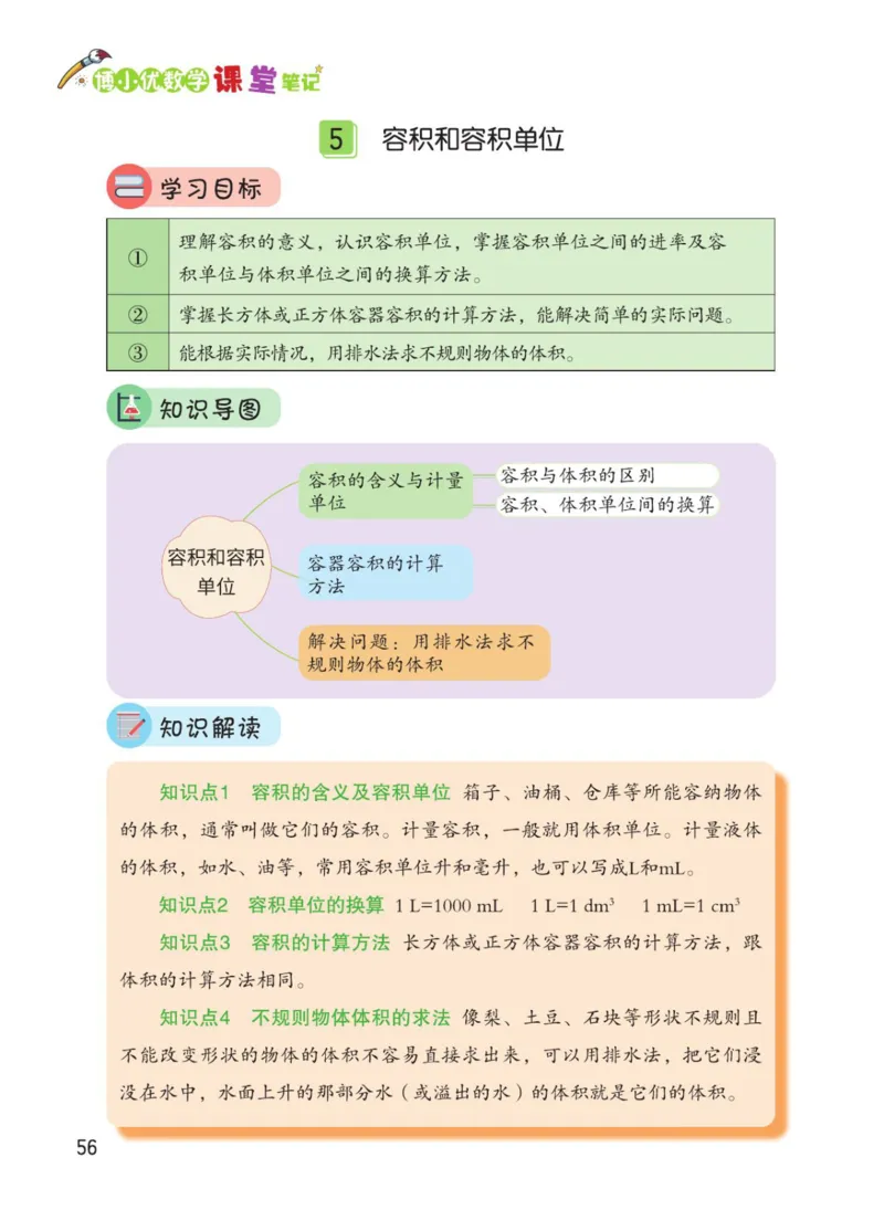 博小优课堂笔记五年级下册数学_2026春小学教辅大合集_3-26春《课堂笔记》系列_26春数学《课堂笔记》