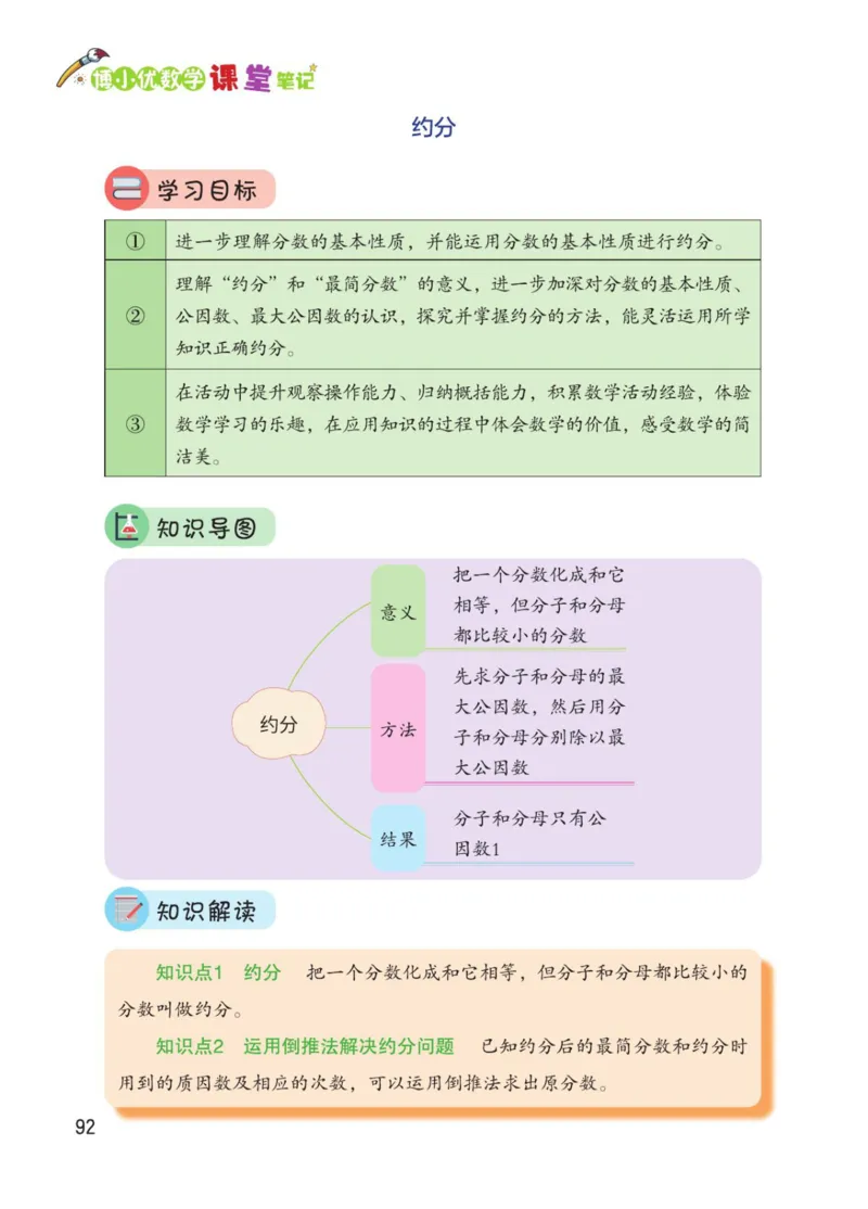 博小优课堂笔记五年级下册数学_2026春小学教辅大合集_3-26春《课堂笔记》系列_26春数学《课堂笔记》