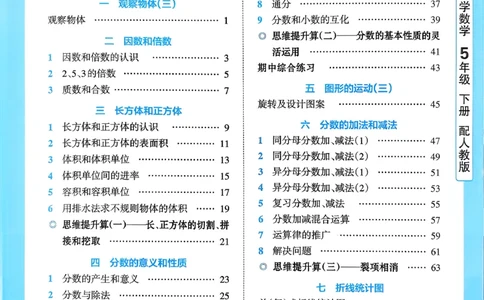 五下数学人教版_2026春小学教辅大合集_8-26春《王朝霞》系列_01.2026春WZX活页计算、活页默写语文、数学、英语人教1-6年下册_数学1-6_5下王朝霞活页计算数学人教版26春