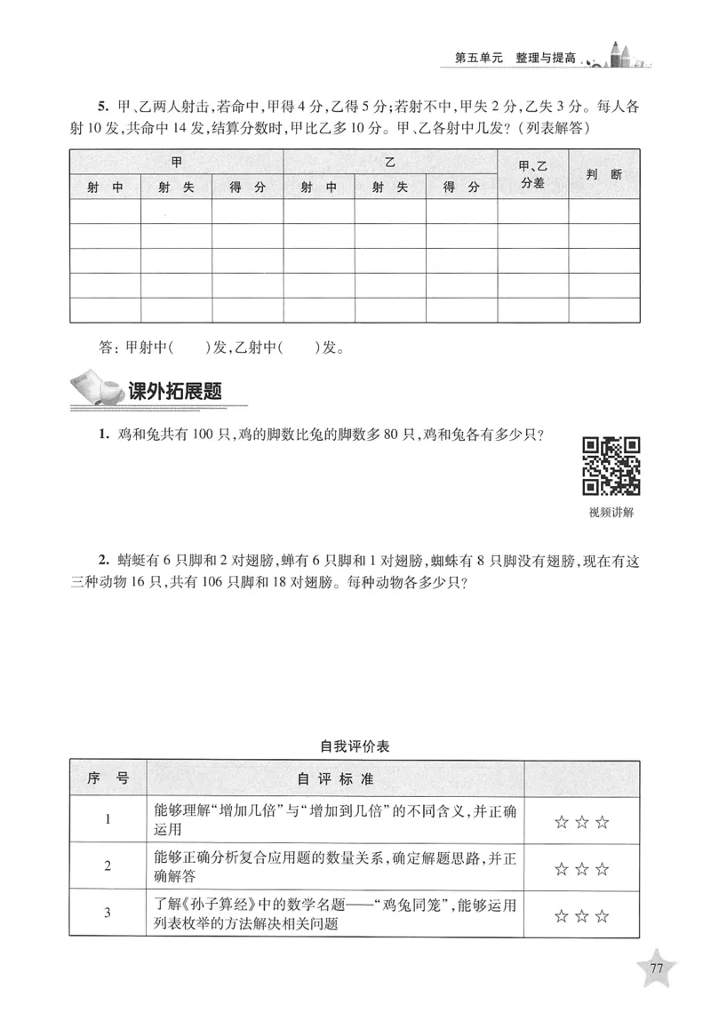 交大之星-培优满分精练-数学-4年级第2学期_2026春小学教辅大合集_20-26春《交大之星》系列_交大之星-培优满分精练3-5年级下册